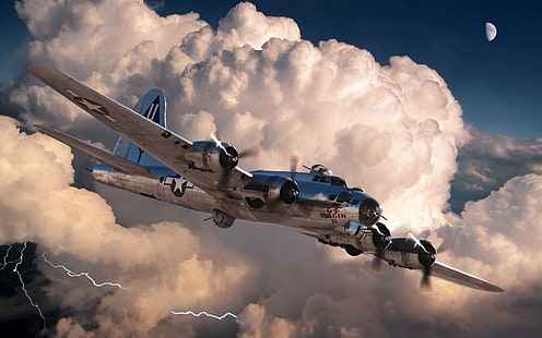 폭격기, 보잉 B-17 비행 요새, HD 배경 화면 HD wallpaper