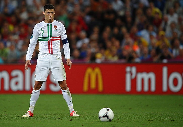 Cristiano Ronaldo, fotboll, form, Cristiano Ronaldo, spelare, Real Madrid, Ronaldo, straff, Euro 2012, EM 2012, HD tapet