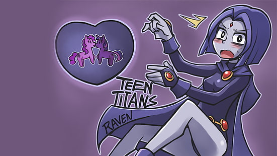 Teen Titans, DC Comics, Raven (DC Comics), HD тапет HD wallpaper