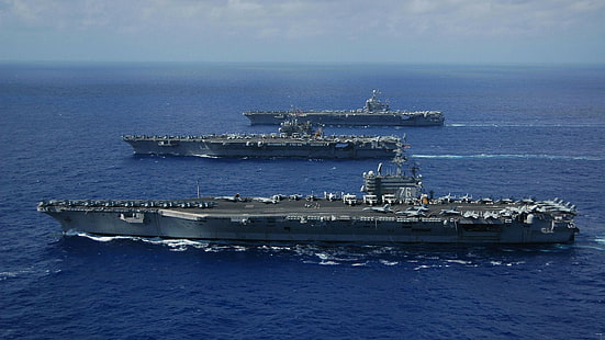 ВМС на САЩ, самолетоносач, военен, превозно средство, кораб, HD тапет HD wallpaper