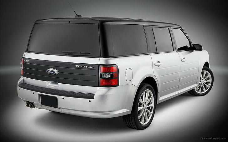2011 Ford Flex Titanium 2, suv ford titanium negro y plateado, 2011, ford, flex, titanio, autos, Fondo de pantalla HD