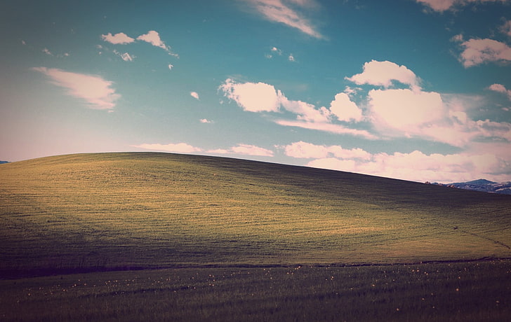 hill Windows wallpaper, landscape, Windows XP, bliss, HD wallpaper