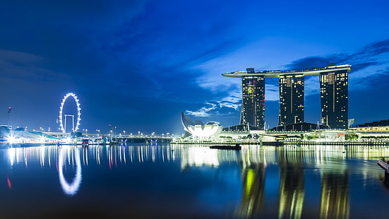 asien, stadt, stadtlandschaften, singapur, HD-Hintergrundbild HD wallpaper