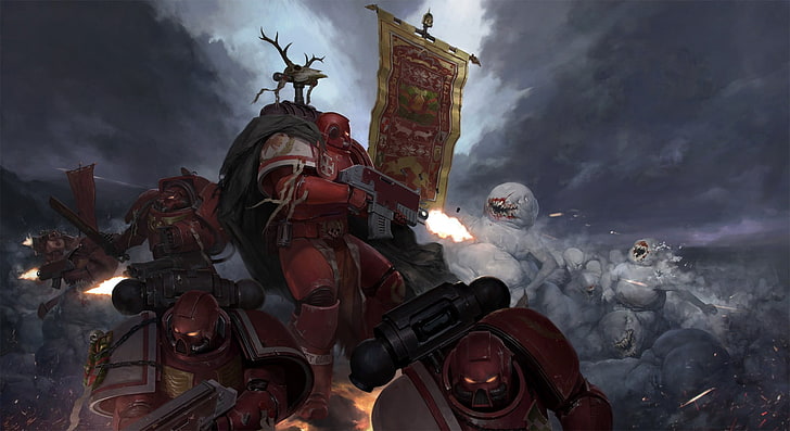 Spielanwendung digitale Tapete, WH40K, Warhammer 40.000, Space Marine, HD-Hintergrundbild