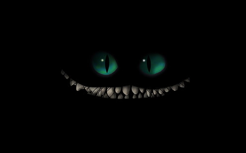 Cheshire Cat, läskig, Cheshire Cat, Alice i Underlandet, HD tapet HD wallpaper
