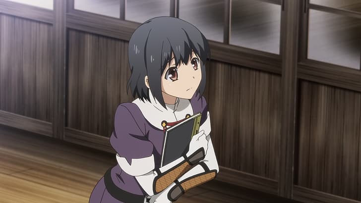 Anime, Anime-Mädchen, Kantai-Sammlung, Anime-Screenshot, Grafik, digitale Kunst, Haguro (KanColle), kurzes Haar, schwarzes Haar, HD-Hintergrundbild