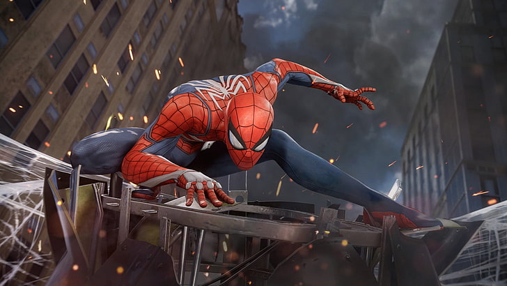 Spider-man digital wallpaper, video games, Spider-Man, Spider-Man (2018), HD wallpaper