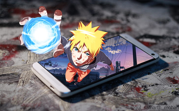 Naruto, Naruto Uzumaki, Phone, Rasengan (Naruto), HD wallpaper