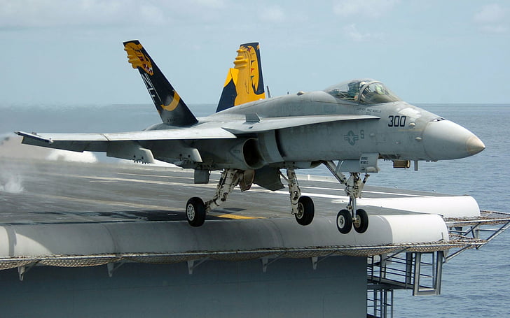 Реактивные истребители, Боинг F / A-18E / F Супер Хорнет, Авианосец, F-18 Супер Хорнет, HD обои