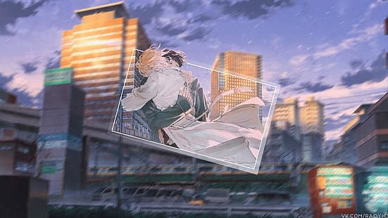 anime, picture-in-picture, chicos de anime, Ash Lynx, BANANA FISH, Fondo de pantalla HD HD wallpaper