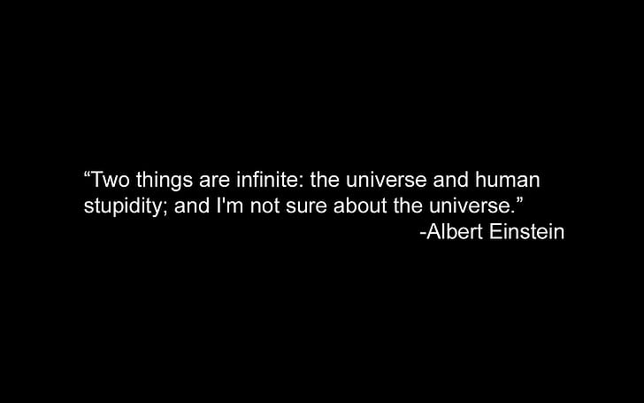 kutipan, Albert Einstein, minimalis, tipografi, latar belakang sederhana, teks, Wallpaper HD