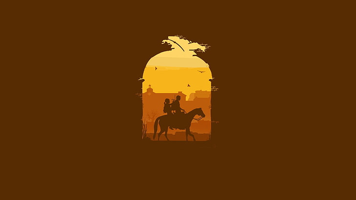 wall, horse, minimalism, The Last of Us, Naughty Dog, Some of us, Sony Computer Entertainment, 1C-Softklab, HD wallpaper