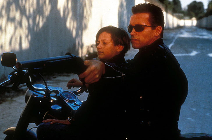 Arnold Schwarzenegger, Terminator 2, Judgment Day, Edward Furlong, John Connor, HD wallpaper