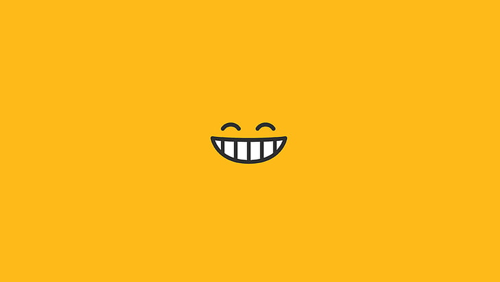 wallpaper emoji tersenyum, senyum, gigi, smiley, Wallpaper HD