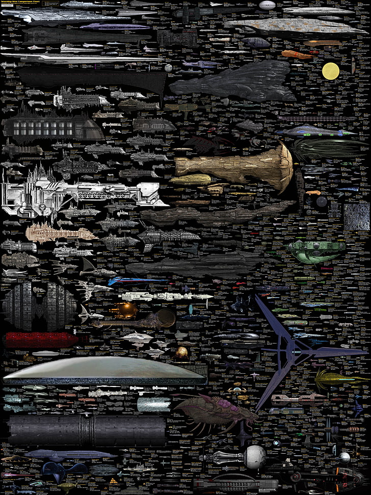 космический корабль, научная фантастика, инфографика, космический корабль, HD обои, телефон обои