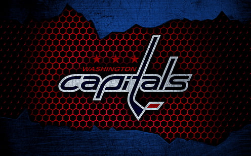 Hockey, Capitals de Washington, emblème, logo, LNH, Fond d'écran HD HD wallpaper