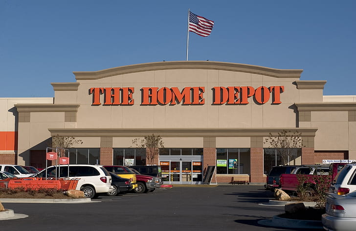 Home Depot, offentligt företag, handelsnätverk, HD tapet