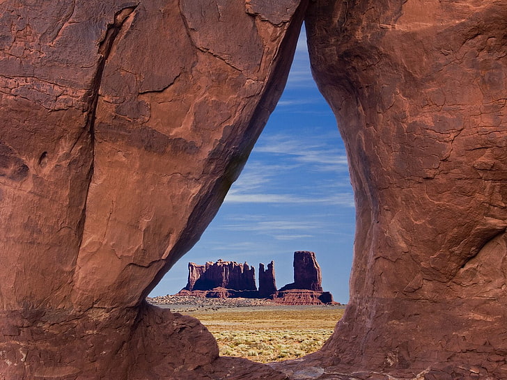 Monument Valley, brown rock formation, World, USA, monument valley wallpapers, HD wallpaper