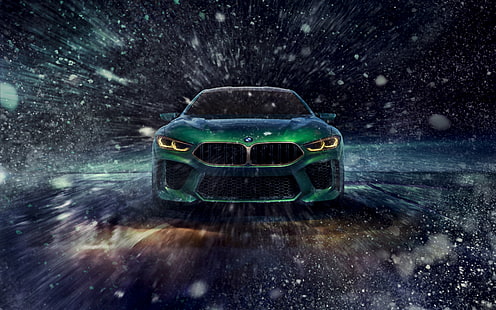 BMW Concept M8 Gran Coupe Женевский автосалон 2018 4K, Шоу, Концепт, Мотор, Гран, Купе, 2018, Женева, bmw, HD обои HD wallpaper