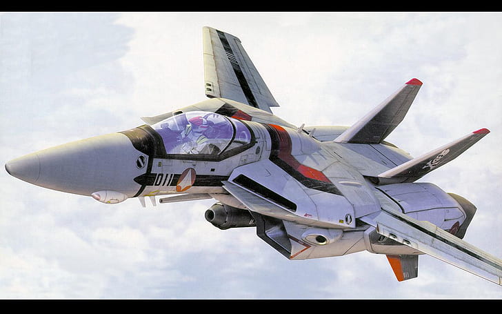 طائرة نفاثة macross robotech jet aircraft vf1 valkyrie 1680x1050 Anime Macross HD Art، Macross، خلفية HD