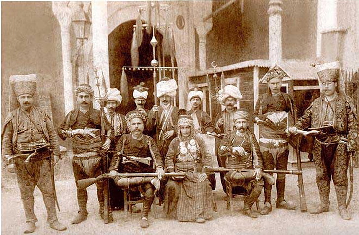 декор от дървена маса в кафяво и бяло, Османска империя, еничари, джамия, войник, HD тапет