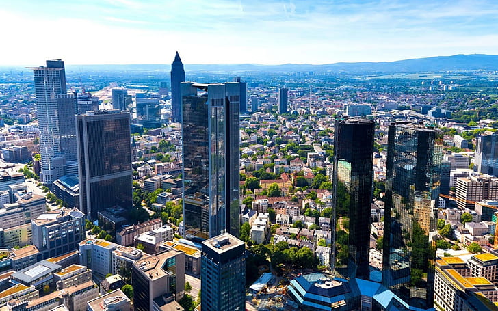 Frankfurt am Main Şehri, şehri, ana, frankfurt bölgesi, seyahat ve dünya, HD masaüstü duvar kağıdı