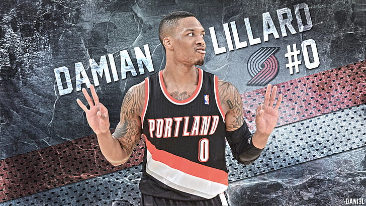 NBA Portland Trail Blazers Portland Trail Blazers Damian Lillard Basketball, Tapety HD