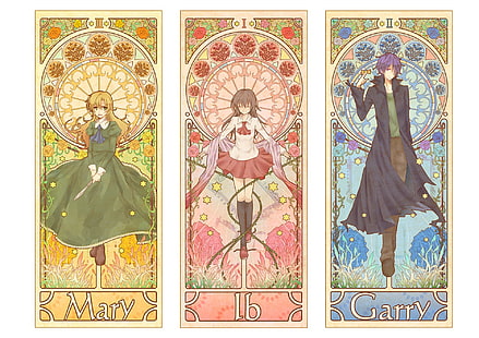 collage, garry, i b, ib anime, mary, โปสเตอร์, วอลล์เปเปอร์ HD HD wallpaper