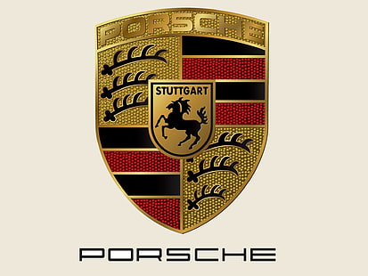 Porsche Logo Car, логотип Porsche Stuttgart, Другое,, автомобиль, логотип, Porsche, HD обои HD wallpaper