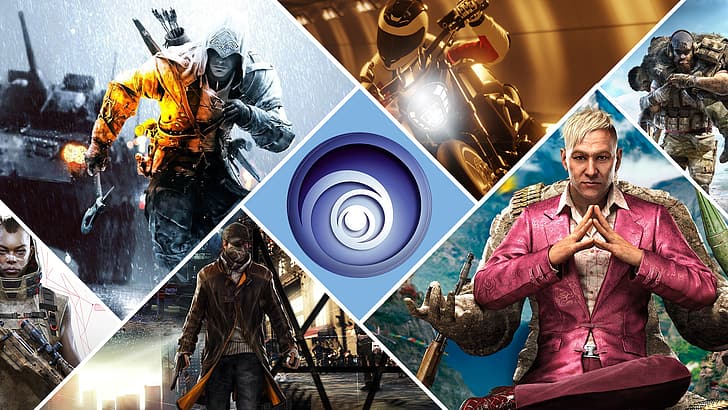 jeux vidéo, Ubisoft, collage, Fond d'écran HD
