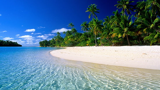 Пляж красивой мечты, Красивый, Мечта, Пляж, HD обои HD wallpaper