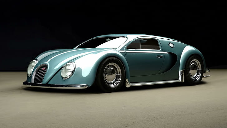 Bugatti Veyron, 1945, auto d'epoca, bugatti veyron, 1945, auto d'epoca, Sfondo HD
