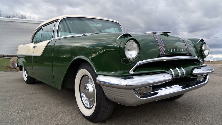 1955, Catalina, Coupé, Hardtop, Pontiac, Retro, HD-Hintergrundbild