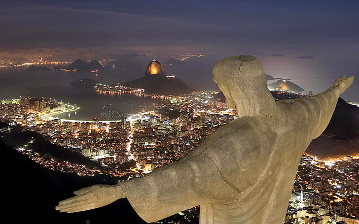 Rio De Janeiro Jesus Statues Hd Wallpaper, HD wallpaper