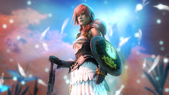 Claire Farron, Final Fantasy XIII, Lightning, 4K, Tapety HD HD wallpaper