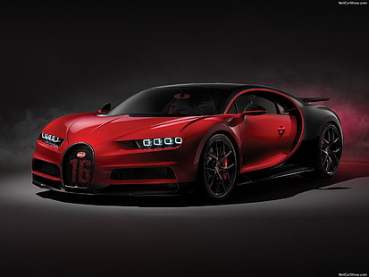 Bugatti Chiron Sport, mobil, mobil merah, kendaraan, Wallpaper HD HD wallpaper