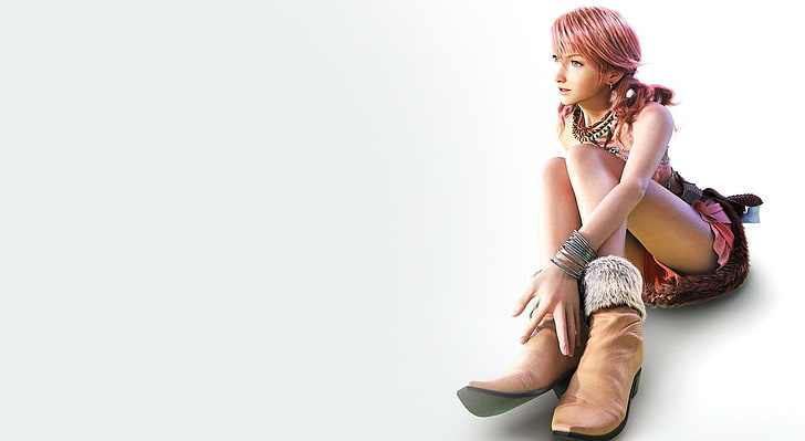 Final Fantasy XIII - Oerba Dia Vanille HD Wallpaper, female character with red hair, Games, Final Fantasy, final fantasy xiii, oerba dia vanille, HD wallpaper