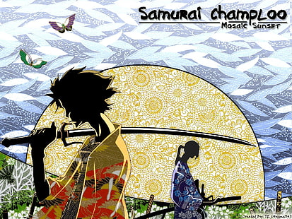 Tapeta Samurai Champloo, Samurai Champloo, anime, Mugen, Jin, Tapety HD HD wallpaper