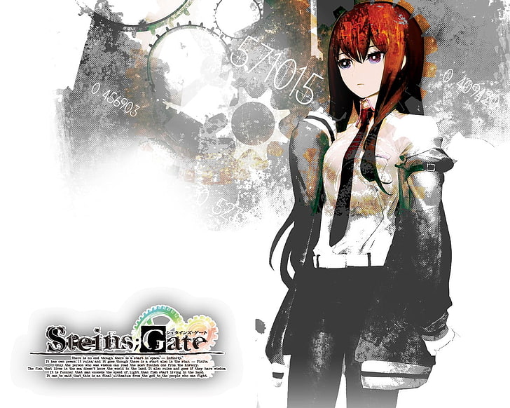 Fond d'écran du personnage d'anime de Steins Gate, Steins; Gate, Makise Kurisu, Fond d'écran HD