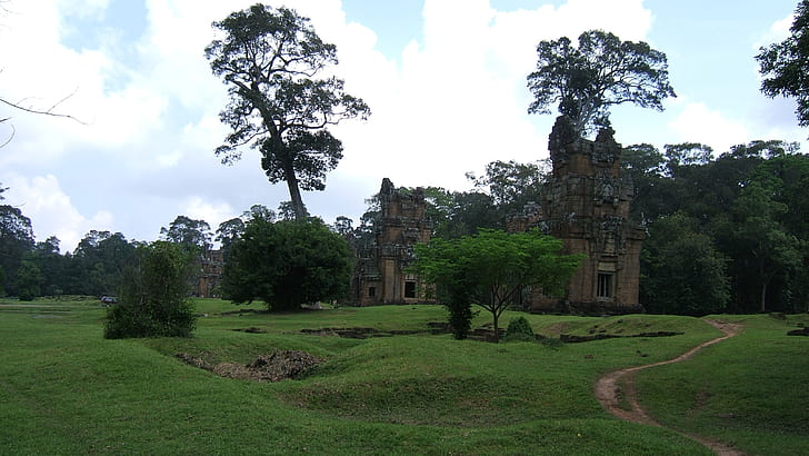 Templos, Angkor Thom, HD papel de parede
