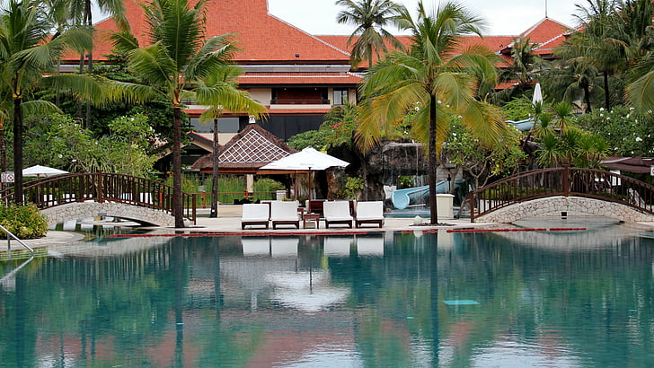Ubud Hanging Gardens, Bali, Indonesia, Kolam renang hotel terbaik 2017, pariwisata, perjalanan, resor, liburan, kolam renang, Wallpaper HD