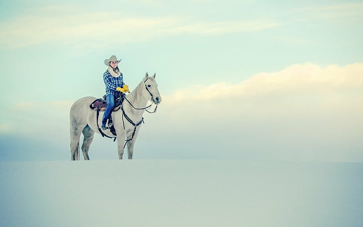 Mujer, vaquera, caballo, Fondo de pantalla HD | Wallpaperbetter