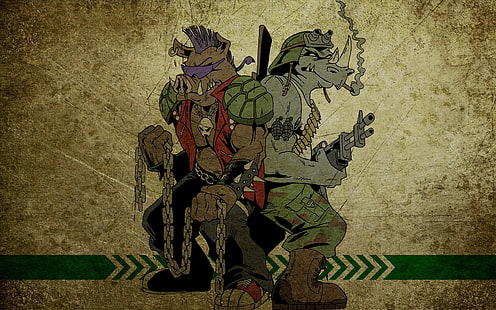 Teenage Mutant Ninja Turtles digital wallpaper, Teenage Mutant Ninja Turtles, cartoon, HD wallpaper HD wallpaper