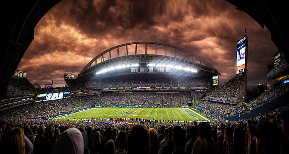 2013年、フットボール、NFL、クエスト、シーホークス、シアトル、スタジアム、 HDデスクトップの壁紙 HD wallpaper