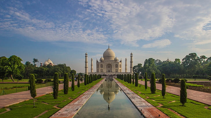 India, Taj Mahal, il mausoleo, Agra, Sfondo HD