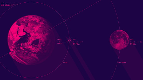 dwie planety cyfrowe tapety, przestrzeń, planeta, Ziemia, Księżyc, ISS, Tapety HD HD wallpaper