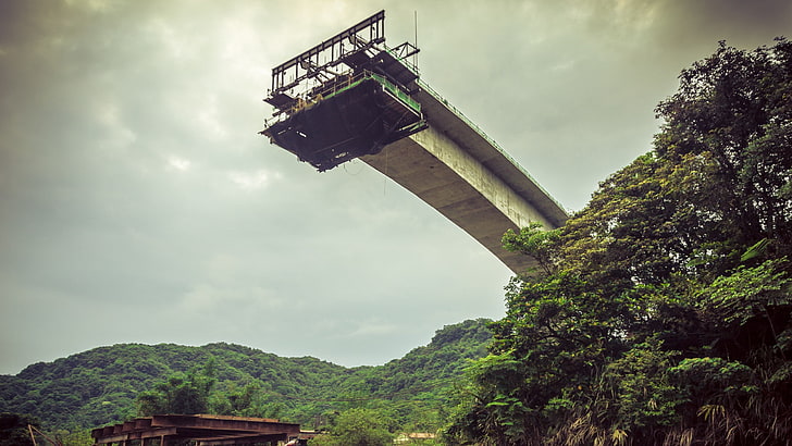 pont, Taiwan, abandonné, Fond d'écran HD