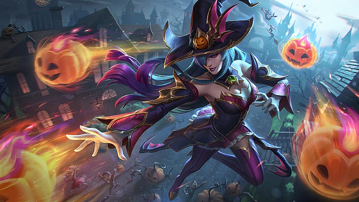 Bewitching, League of Legends, 4K, Syndra (League of Legends), Riot Games, HD wallpaper