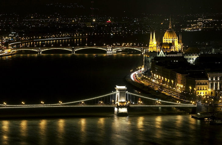 Будапеща, Унгария, сграда на унгарския парламент, HD тапет