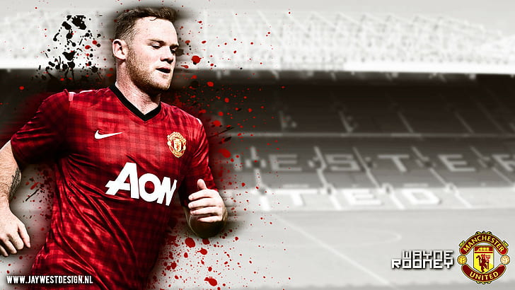 Manchester United, Wayne Rooney, Wallpaper HD